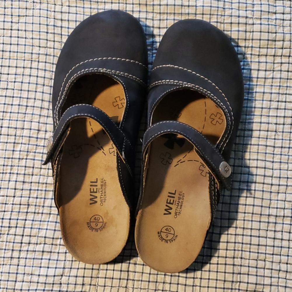Dr. Weil mules with Orthaheel, women's size 9(40)